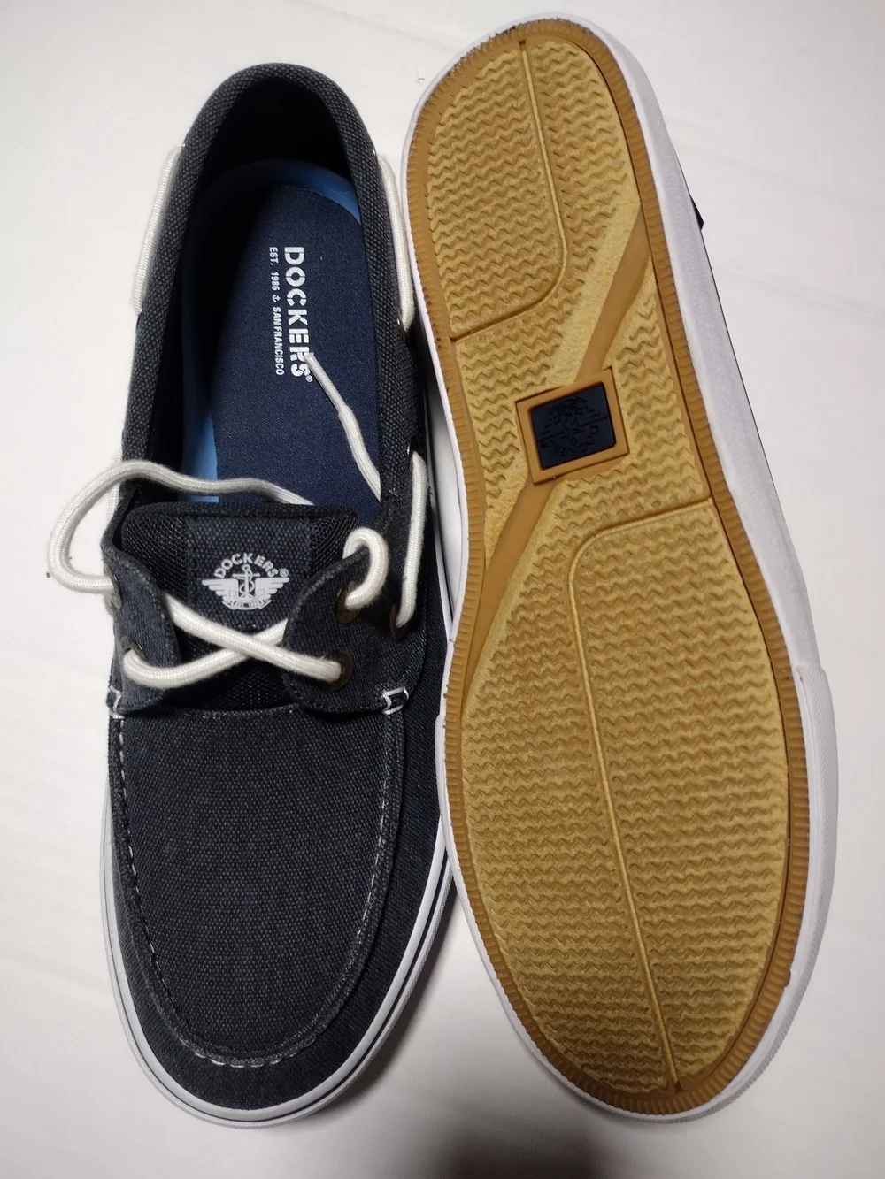 Dockers Men's Navy Canvas Boat Shoes